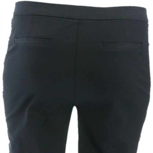 NWT ISAAC MIZRAHI STRETCH LACE TRIM PANTS 6T BLACK - Picture 7 of 11